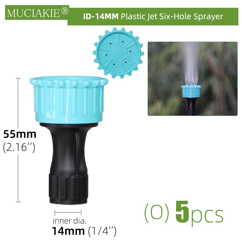 Agricultural Sprayer Nozzles Brass Atomizing Single Double Triple Heads Sprinklers Lawns Gardens Irrigation Spraying Accessories: Ox5pcs