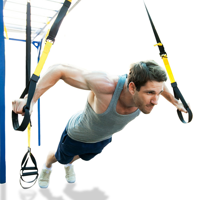 Hængende træningsstrop fitness suspension træningsbælte slynge body trainer modstandsbånd sæt fitness fitness udstyr