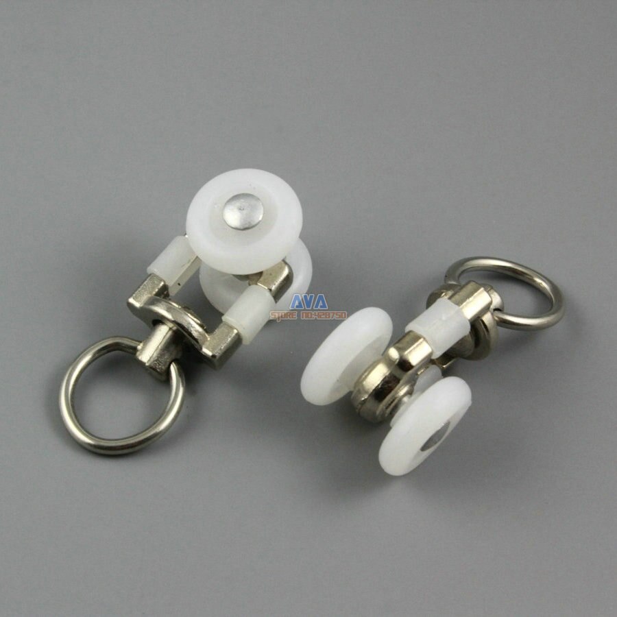 20 Pieces Curtain Track Roller Curtain Track Slide Gliders 19x45mm