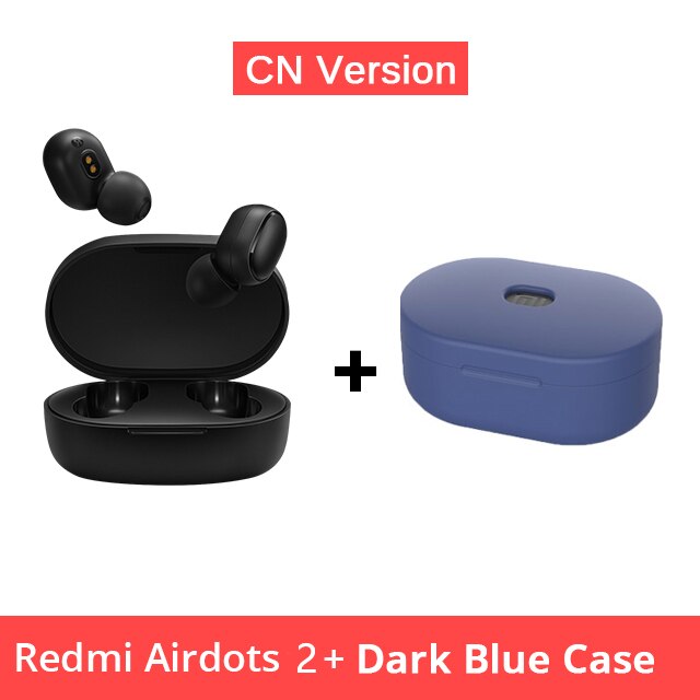 Original Xiaomi Redmi Airdots 2 TWS Wireless Earphone Earbuds Voice Control Bluetooth 5.0 Noise Reduction Tap AI Control: Airdots 2 n Blue