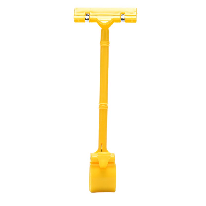 Plastic bordhouder reclame display clip naamlabel prijskaartstandaard rekken supermarkt display stand clips: Geel