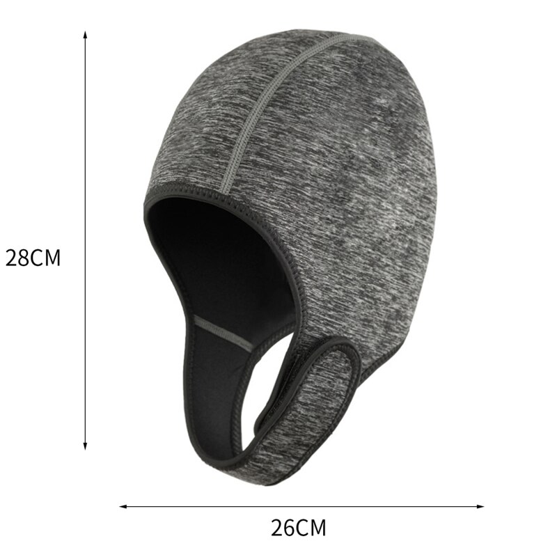 Bonnet de plongée en néoprène, en tissu , résistant au froid, couvre la tête, pour l'hiver