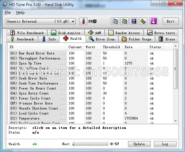 80 GB HDD 1.8 "MicroSATA MK8017GSG VOOR HP 2740 p 2730 p 2530 p 2540 p IBM x300 x301 T400S T410S VERVANGEN MK2529GSG MK1633GSG