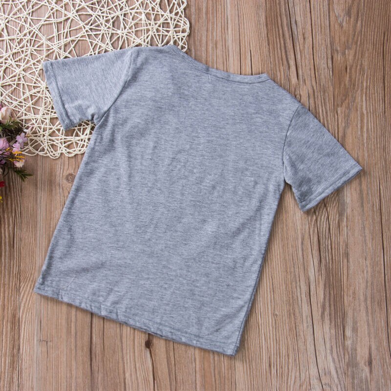 Kleinkind freundlicher Jungen Baumwolle T-Shirt Kurzarm Hemden freundlicher Spitzen Sterne Druck T