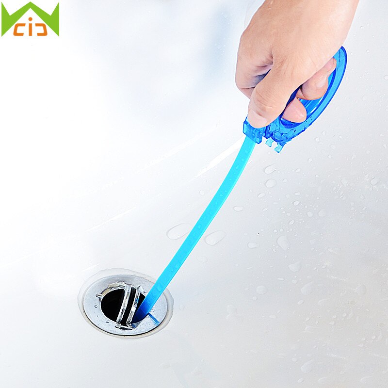 Cleaning Tool Drain Cleaner 43cm Plastic Stretched Drain Pipe Cleaner Kitchen Sink Plumbing Hook Bathroom Household Merchandises