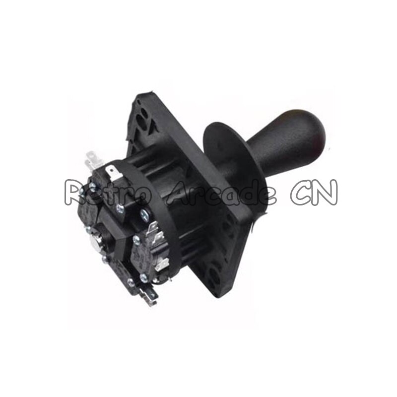 México joystick arcade peças de máquina de jogo de luta vara lidar com plástico oval rocker construção áspera micro-movimento 4/8 maneira: black