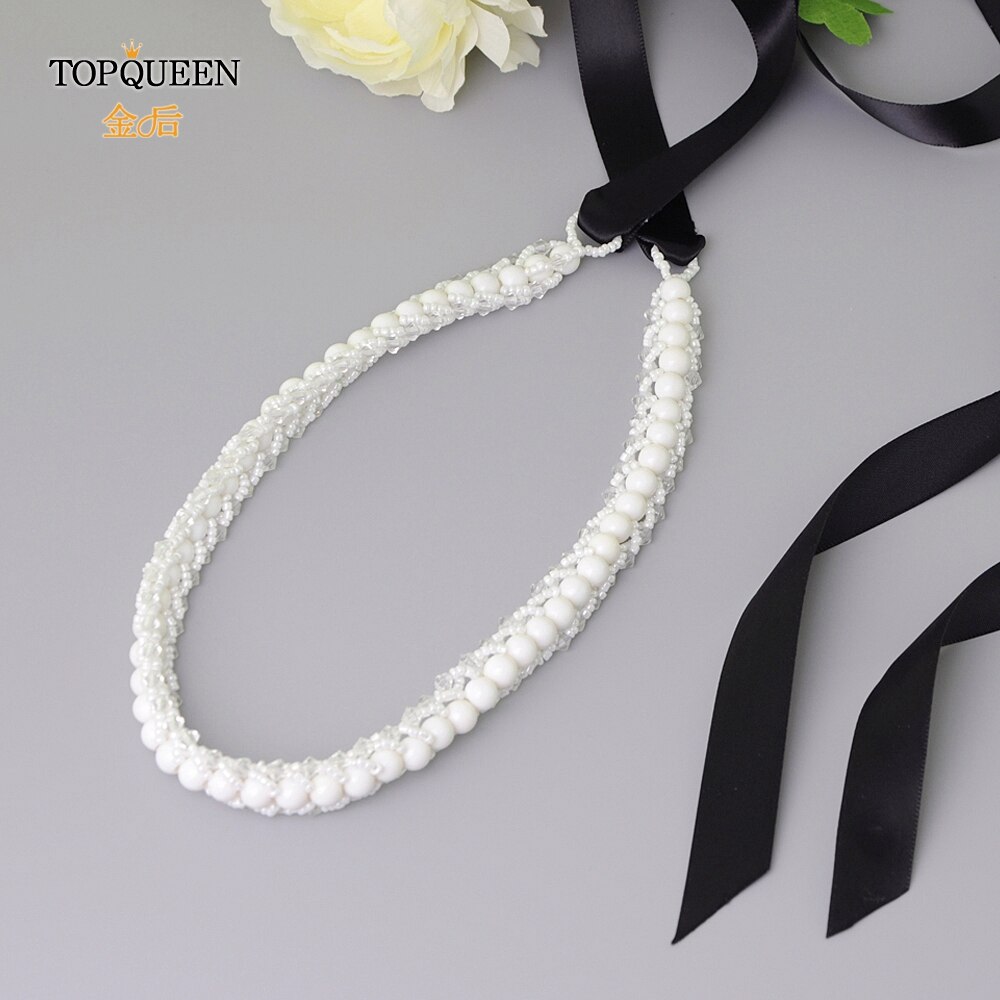 Topqueen S322 Kralen Riem Bruiloft Bruids Riem Bruiloft Parels Riem Bruiloft Accessoires Bruiloft Vrouwen Sash Populaire Bridal Sash