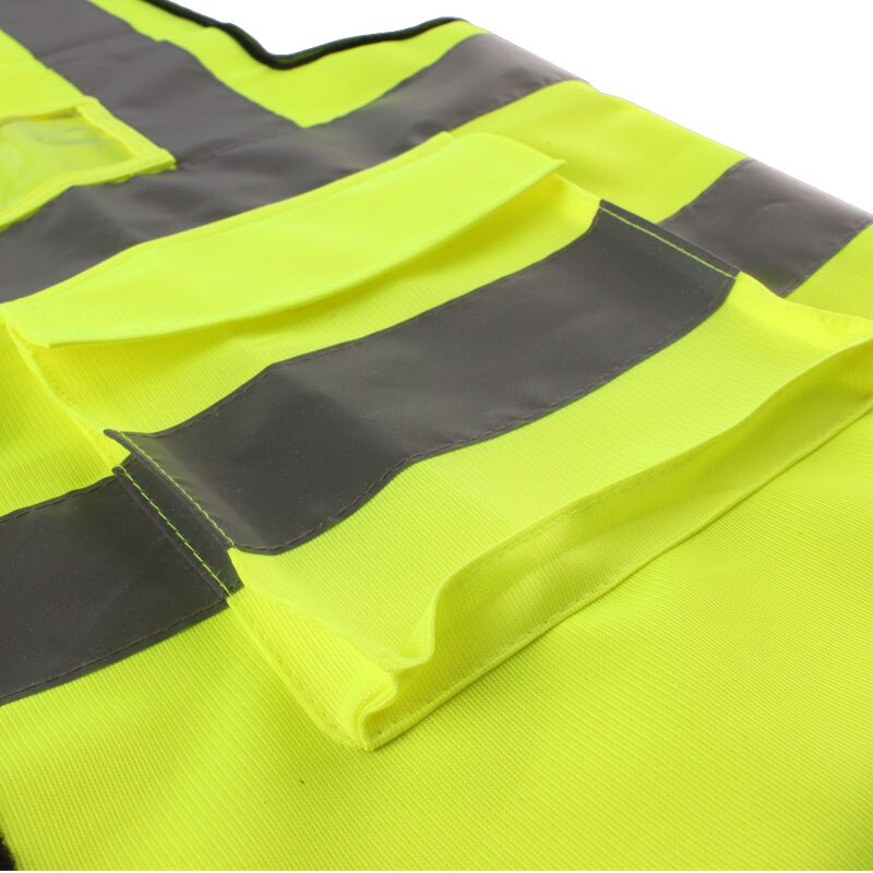 CK TECH High Visibility Reflective Safety Vest With Reflective Strips Construction Work Vest Traffic Police Miners Workwear