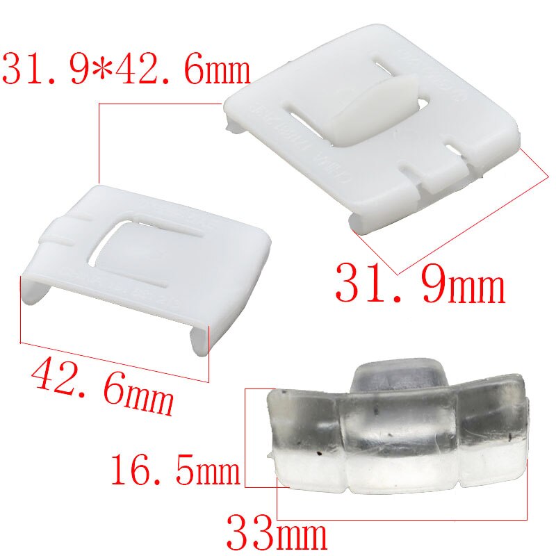 Riel de asiento para coche, guía deslizante con Clip, para VW MK1 MK2 MK3 Golf Passat Polo Jetta Corrado Caddy Scirocco, 6 uds.