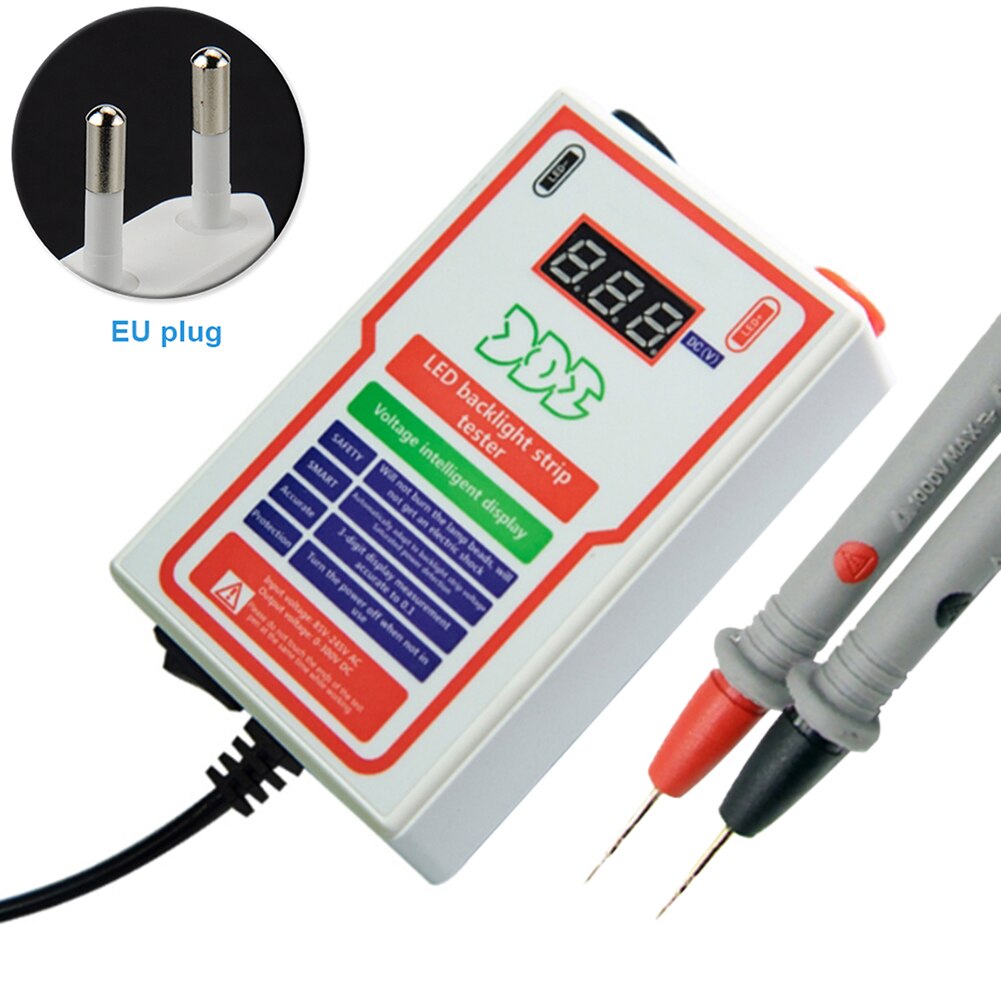 Lamp Bead Portable Real Time High Brightness Measurement Tool Multipurpose Home 0-300V LED TV Backlight Tester Digital Display: Vertical / EU
