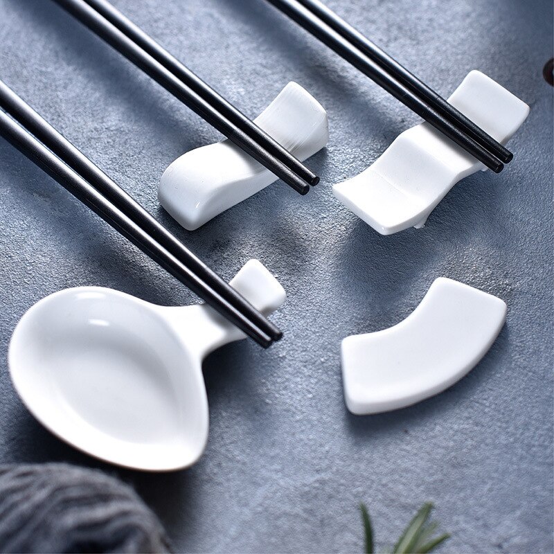 Creatieve Witte Chinese Keramische Eetstokjes Houder Eetstokjes Kussen Eetstokjes Houder Sushi Pot Restaurant Hotel Tafel Tablew