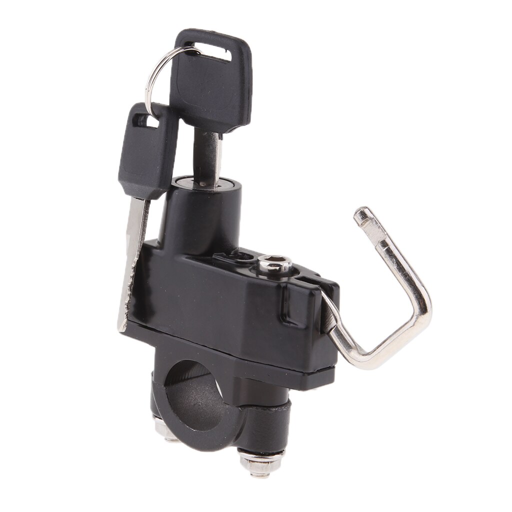 Universeel zwart motorhelm slot voor buis/stuur 7/8 inch 22mm