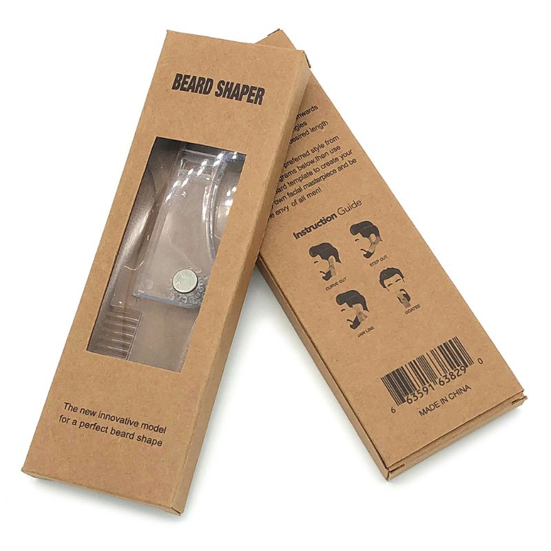 Beard Styling Template Stencil Hair Beard Comb for Men Lightweight and Flexible Fits All-In-One Beard Shaping Tool