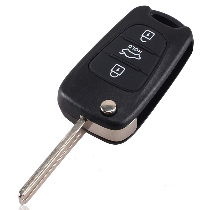 3 Knoppen Flip Folding Remote Key Shell Case Voor Hyundai I20 I30 I35 IX20 IX35