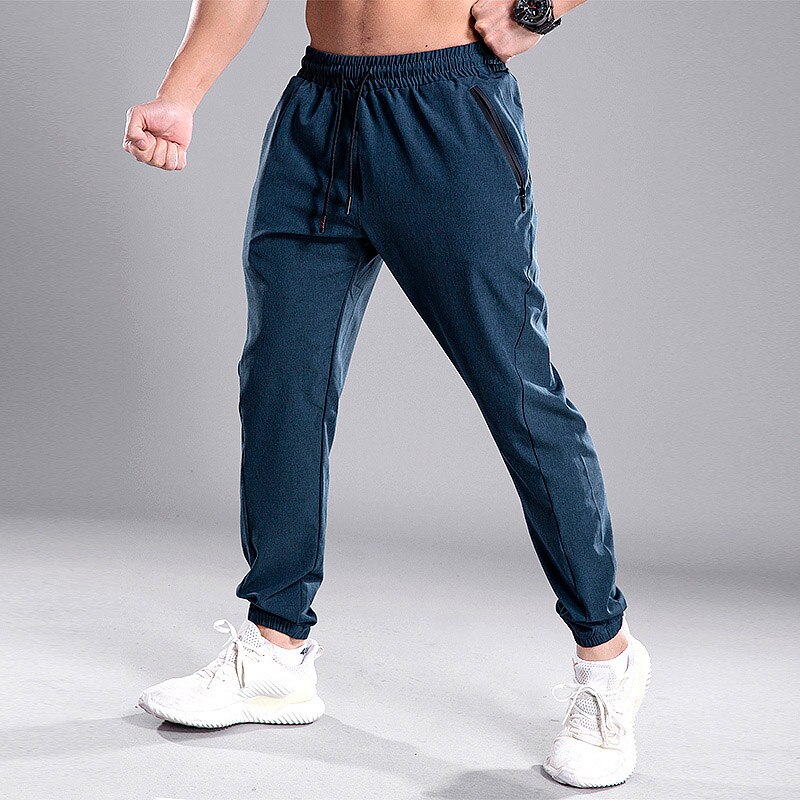 Men Jogging Pants GYM Training Pants Sportswear Sports Pants Men's Running Swearing Jogging Sport Pants With Zipper Pockets 2