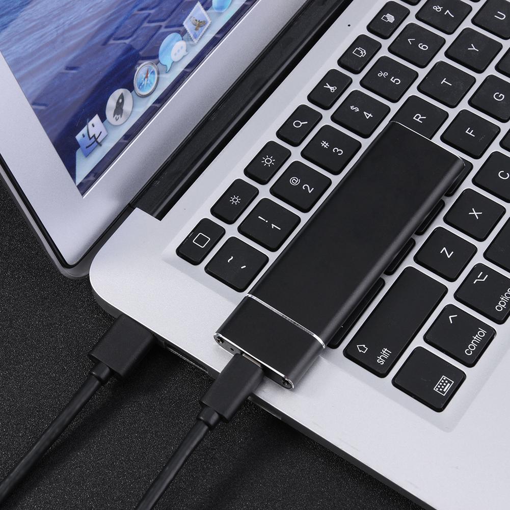 M2 boîtier SSD USB 3.1 Type C à M.2 NGFF SSD Boîtier Adaptateur 6Gbps Externe support pour disque dur Type-c 3.1 B-Clé M.2 SSD Boîte