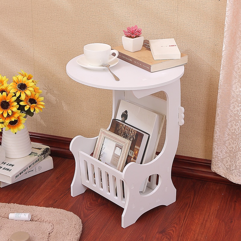 Kleine Mini Runde Kaffee Tee Tisch Moderne Holz Kunststoff Magazin Lagerung Regal Tisch Heimat Wohnzimmer Schlafzimmer Nachttisch