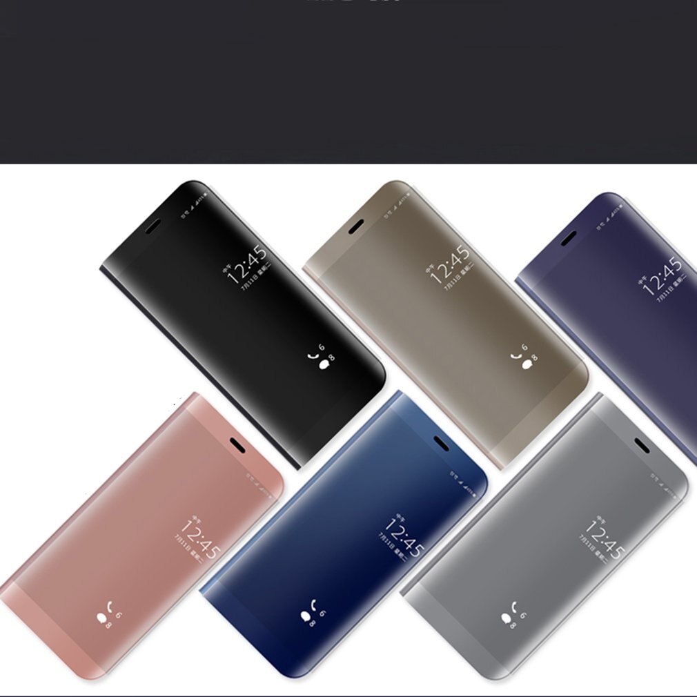 Gegalvaniseerde Verticale Spiegel Telefoon Bescherming Holster Telefoon Case Cover Voor Huawei Serie Mobiele Telefoon