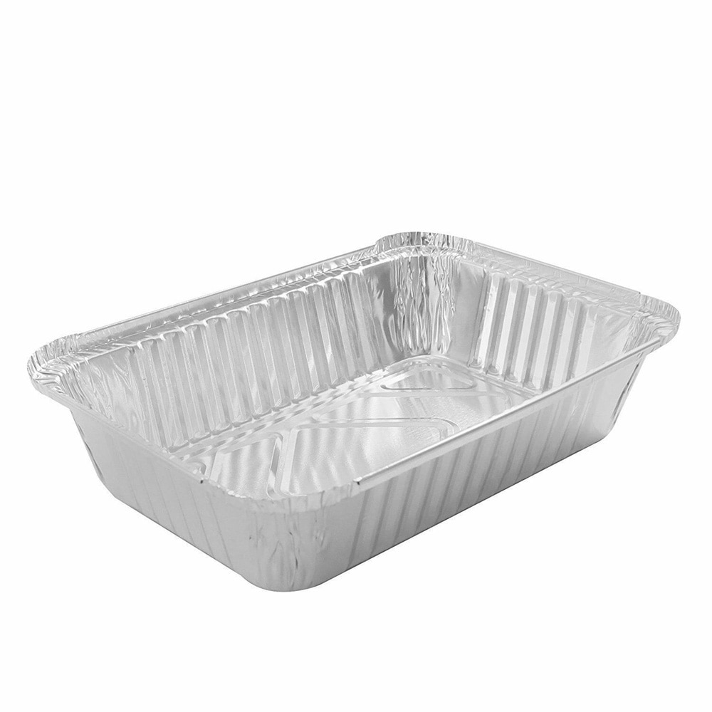 50pcs Disposable BBQ Drip Pans Aluminum Foil Grease Drip Pans Recyclable Grill Catch Tray For Weber Outdoor Supplies