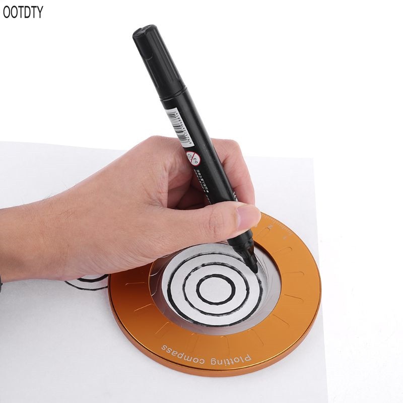 OOTDTY Flexible Circle Drawing Tool Drafting Plotting Compass Adjustable Drawing Tools for Woodworking Enthusiasts