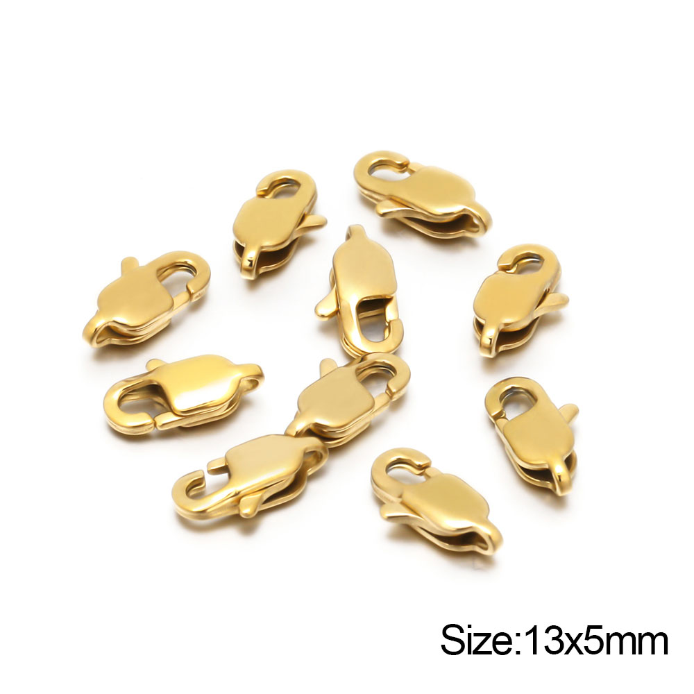 10 Stuks Rvs Polijsten Rechthoek Kreeft Sluitingen Haken Eindsluitingen Connectors Voor Diy Sieraden Maken Benodigdheden In Bulk: green