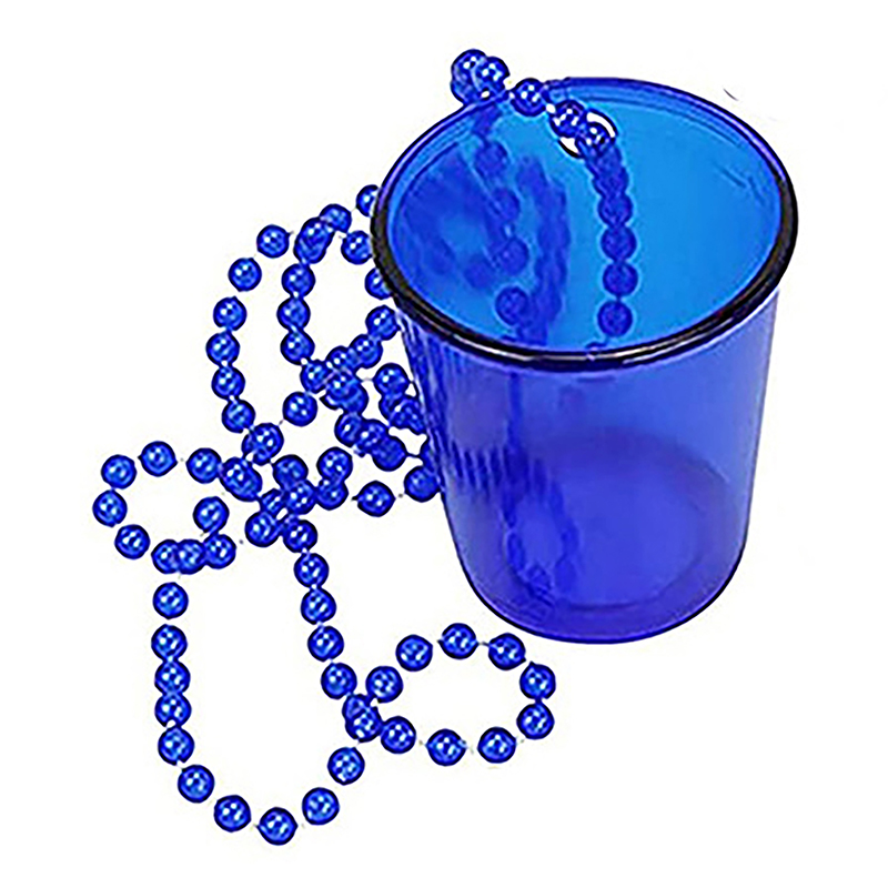 Plástico Shot Glass no colar frisado para Bachelorette, noiva festa copos, aniversário e casamento: Oliva
