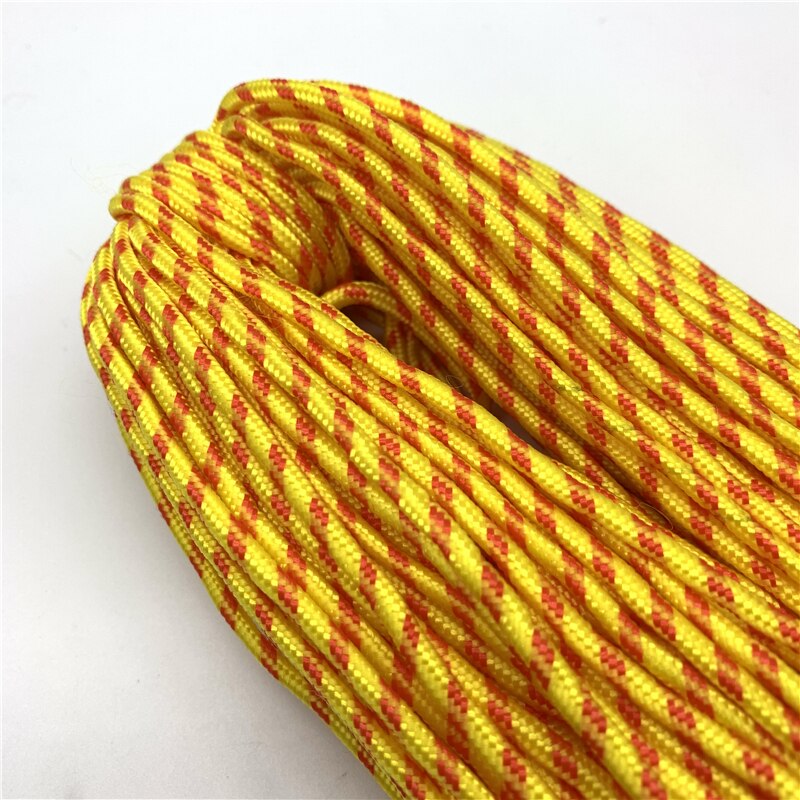 10 yards/Lot 3mm Koord Touw Parachute Lanyard Touw Voor Klimmen Camping Survival Apparatuur Paracord Armband Masker Lanyards: Fluorescerend Groen