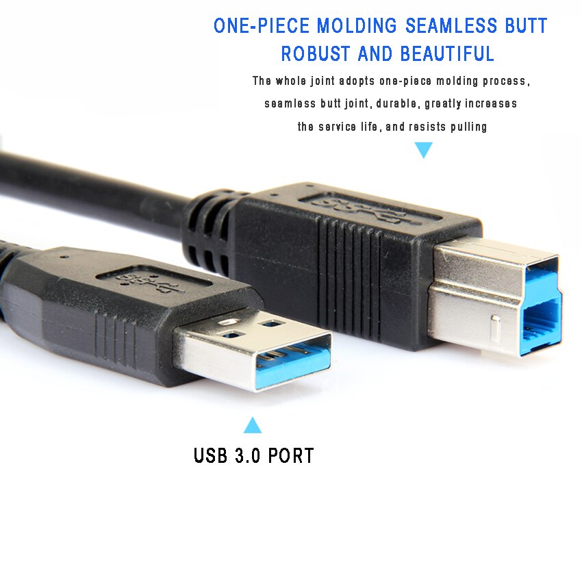 Usb 3.0 Printer Kabel Usb B Male Naar Usb A Male Usb 3.0 Kabel Extension Printer Draad Kabel 5M 10M 15M 20M Usb 3.0 Verlengkabel