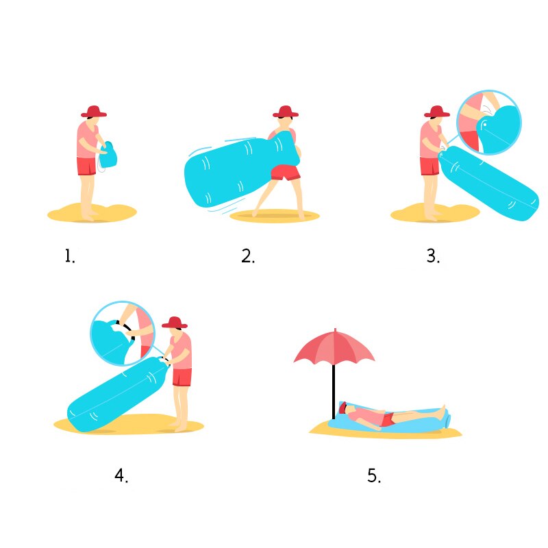 Opblaasbare Lounger, Lucht Sofa Lui Portable Air Lounger Ultralichte Bed Voor Kamperen, Wandelen, zwembad, Strand, Reizen