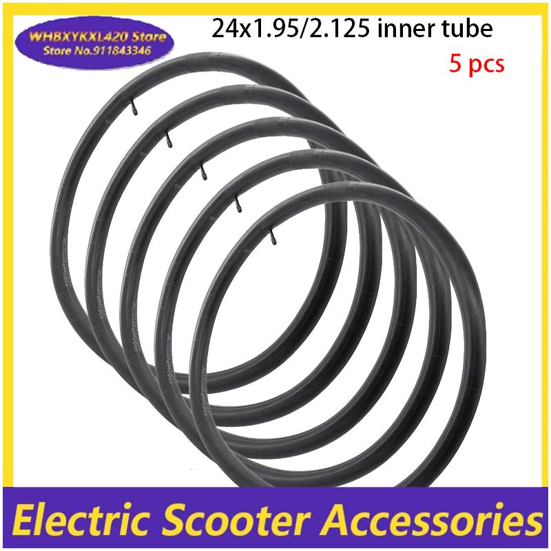 Bicycle Inner Tube 24inch For BMX Folding Bike Tire MTB 24X1.95/2.125 Bike Tires Tube: SKY BLUE