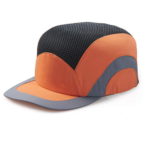 Baseball bump cap sikkerhet hard hat head protection cap justerbar beskyttende lue: Stil 2- oransje