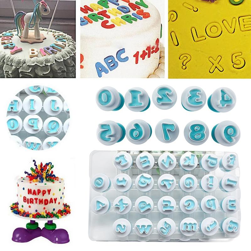 26 letters digitale cakevorm veer reliëfvorm alfabet cakevorm chocolade plunger uitsteker diy karakter bruiloft