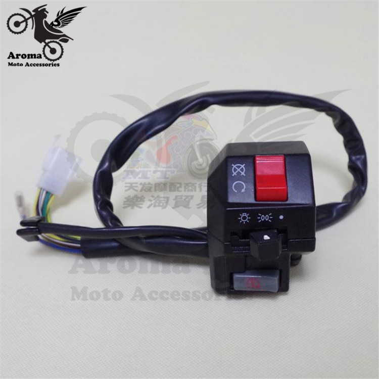 Interruptor universal multifunción para manillar de motocicleta, control de motos todoterreno, ATV