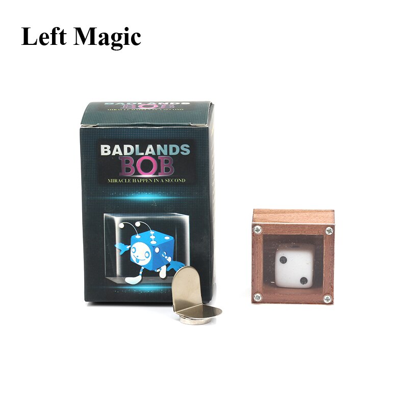 Badlands Bob Hout Magische Dobbelstenen Goocheltrucs Metalen Close Up Straat Podium Magic Props Mystery Goochelaar Mentalismaccessory