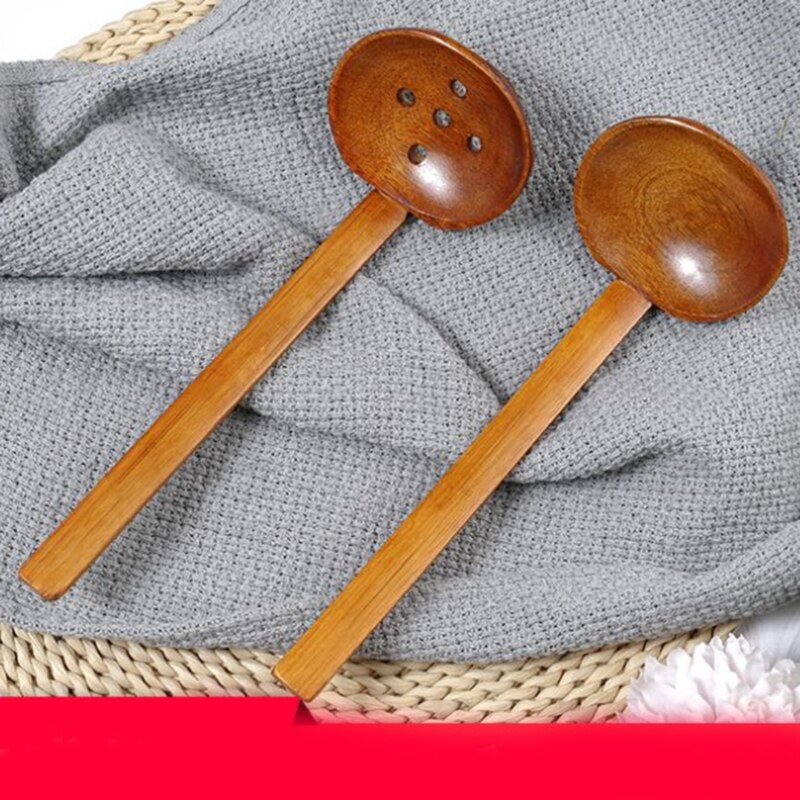Cucchiaio di legno Cucchiaio Da dolce Zuppa di Riso Cucchiaio Da Cucina Manico Lungo Cucchiaino di Cottura Cucchiai Cucchiaio di Legno Da Cucina Accessori per La Casa gadget
