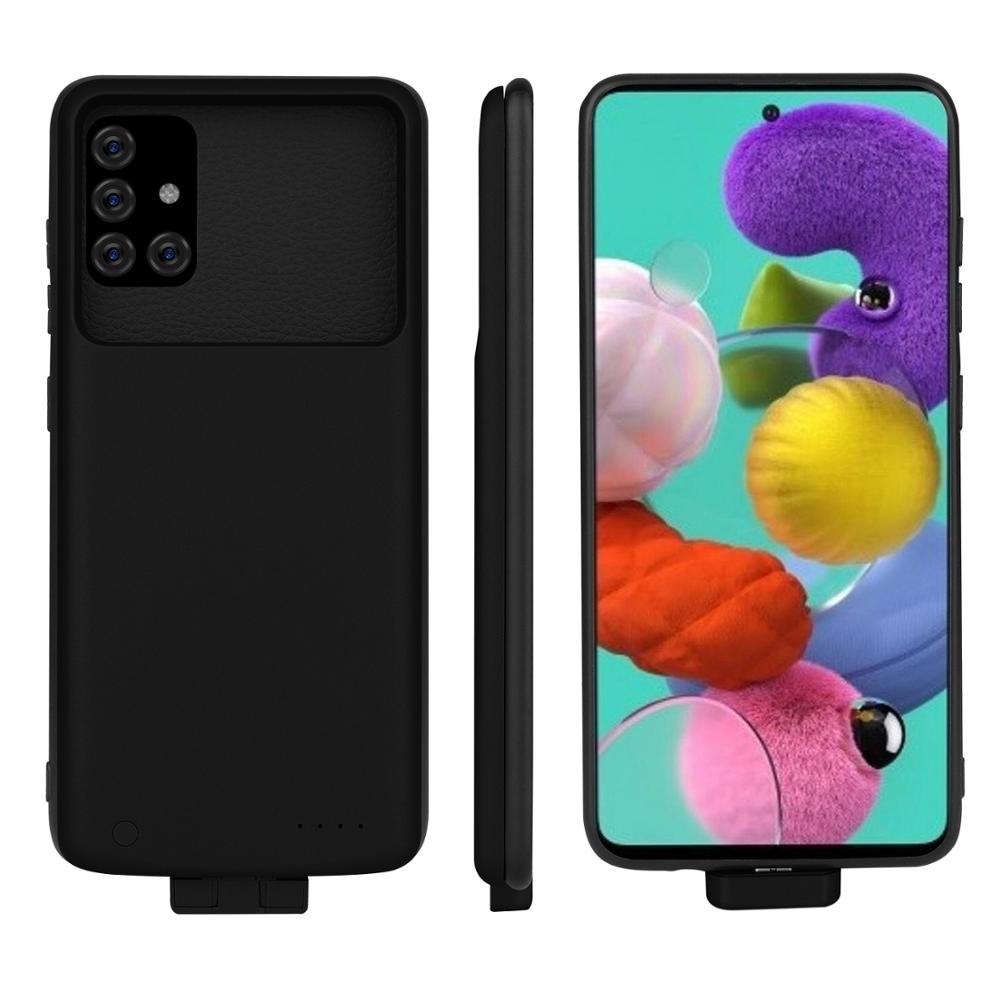 Funda de cargador de batería de mAh para Samsung A71, funda de carga externa de respaldo a prueba de golpes para Samsung A71