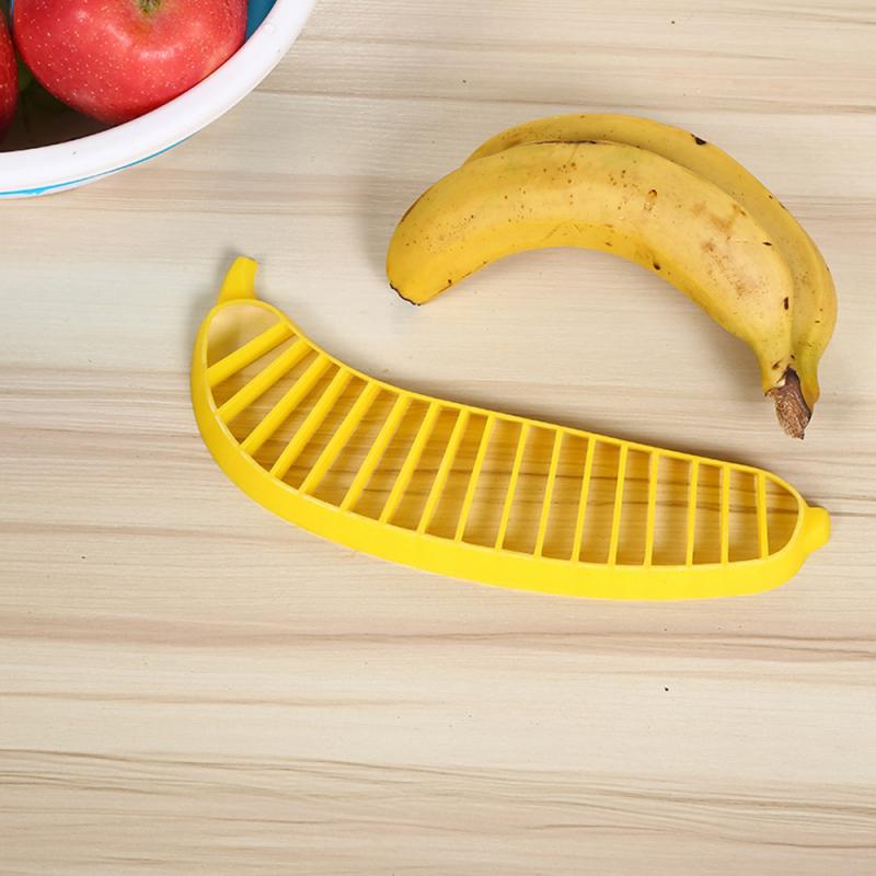 Banana Slicer Chopper Cutter Fruit Salad Vegetable Sausage Cereal Cutter Banana Cutting Tool Kitchen Cooking Gadgets Tool: Default Title