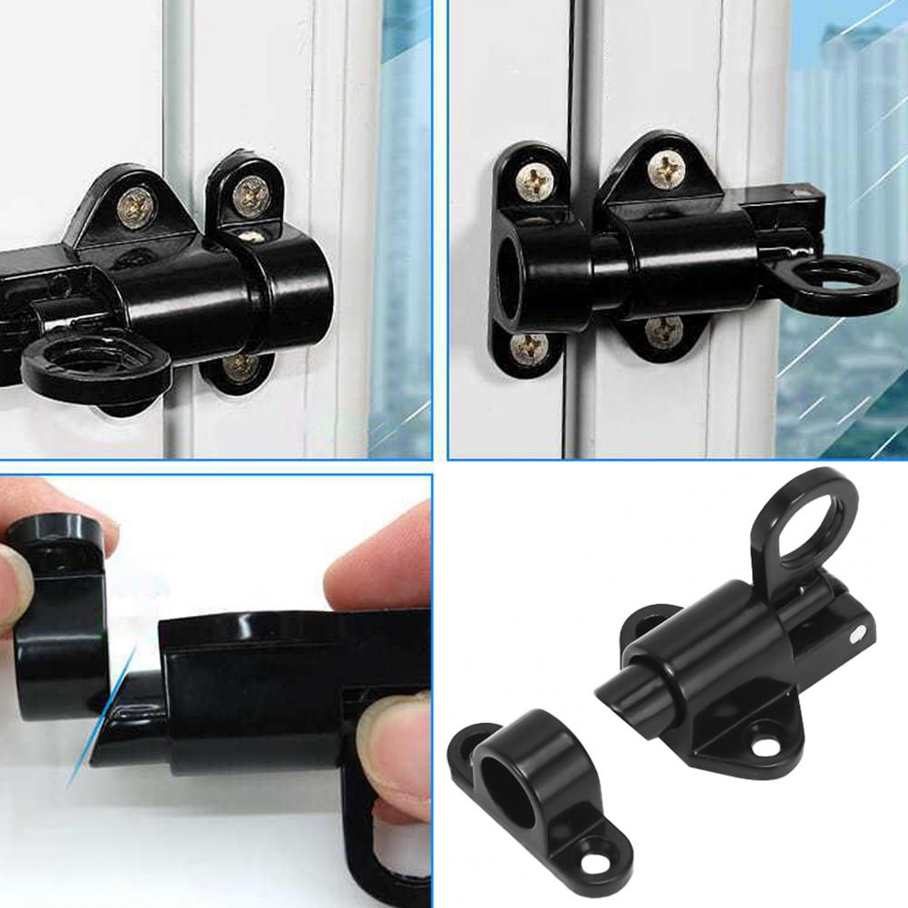 1 Set Bolt Lock Anti-rust Stable Portable Aluminum Alloy Latch Sliding Door Window Lock for Home