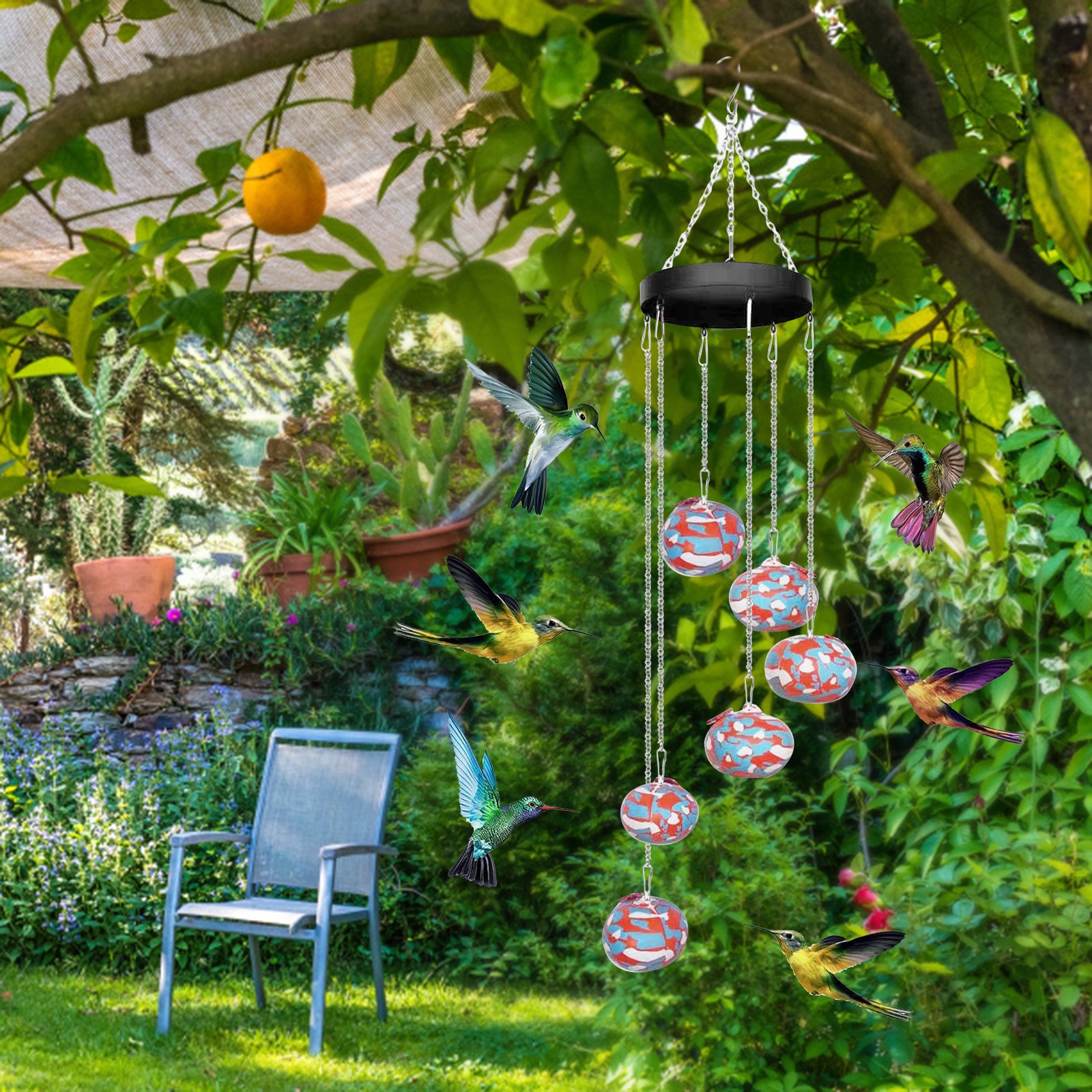 Bird Feeder Outdoor Hanging Bird Water Feeders aeolian bells birds Watering Bottle Drinker for Wild Bird Garden