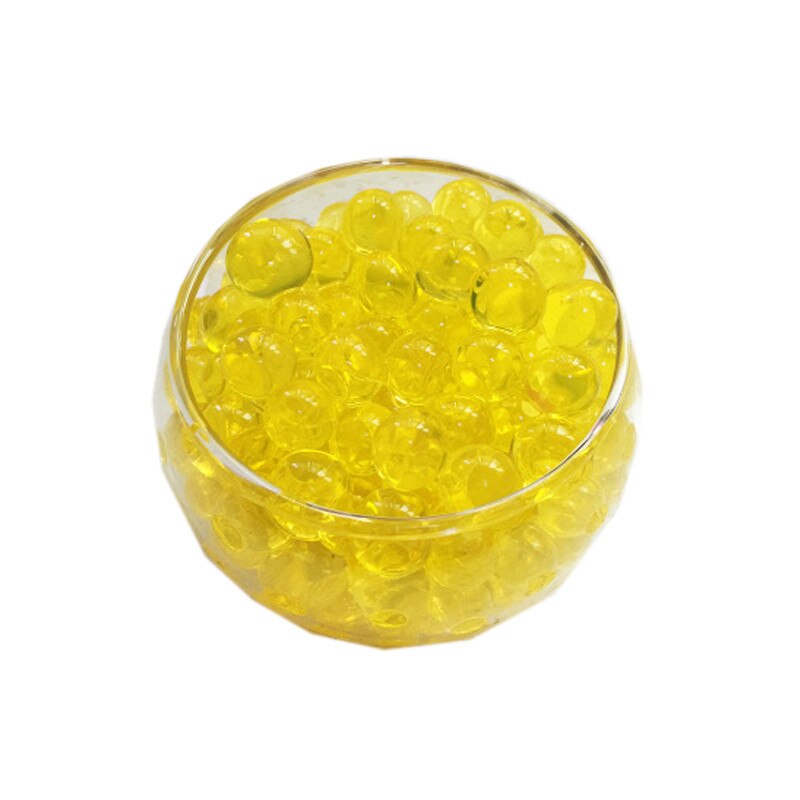 Crystal Soil Hydrogel Gel Polymer Water Beads Flower/Wedding/Decoration polymer Growing Water Balls Big Home Decor: yellow