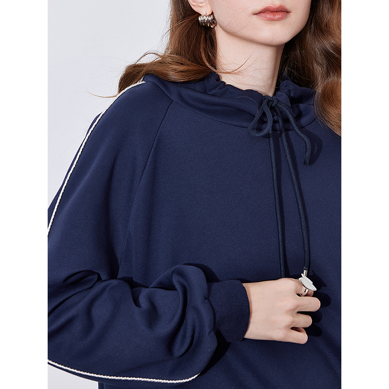 Toyouth dame hettegensere vår hettegenser med snøring langermet genser sport casual topper