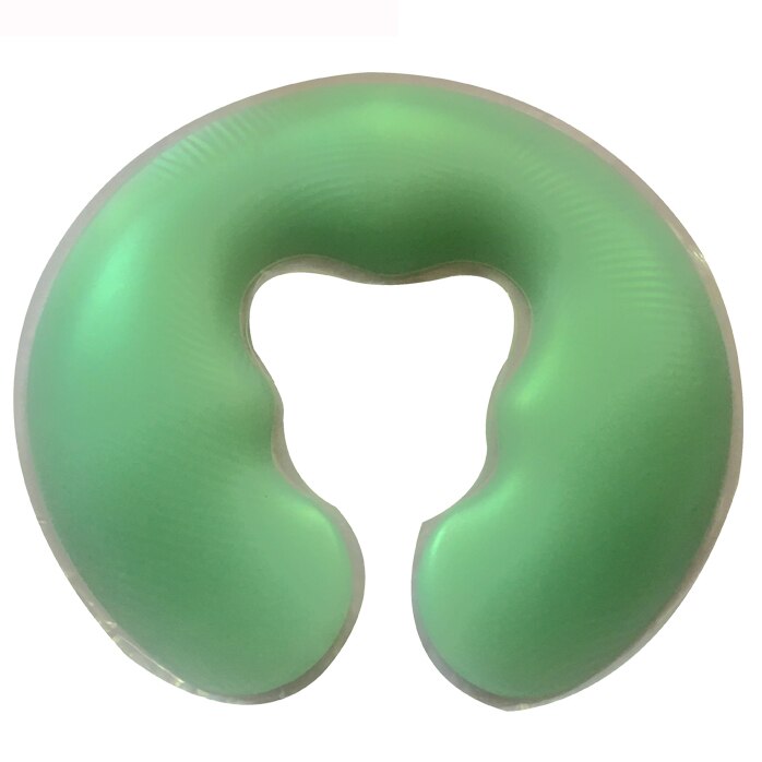 Almohada de silicona en forma de U para el cuidado de la salud, almohadilla de Gel para Spa, descanso facial, masaje de espalda y cuerpo, cojín de cuna: U Shape Green