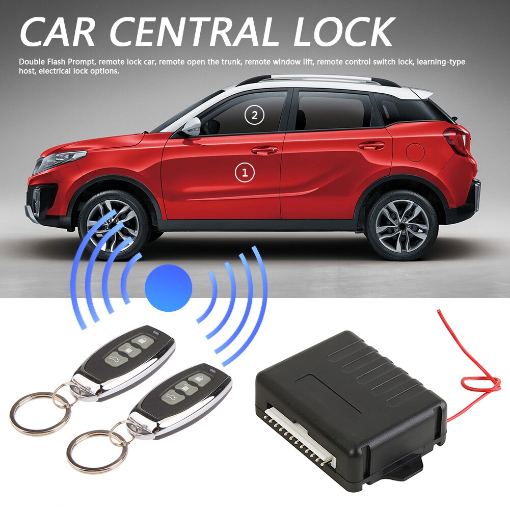 Universal Door Lock Kit Keyless Entry Alarm System Car Remote Central 410/T232 for Unique Parts Portable Car Ornaments