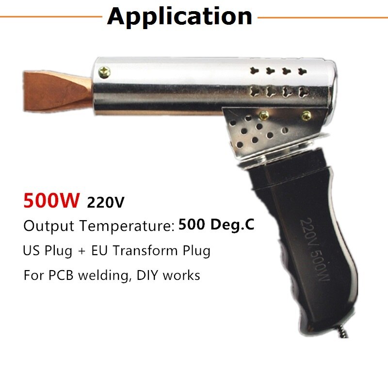 Welding Tips Electric Soldering Iron Tip 100W/150W/200W/300W/500W Pure Copper Replaceable Head Extral Heated Solder Supplies