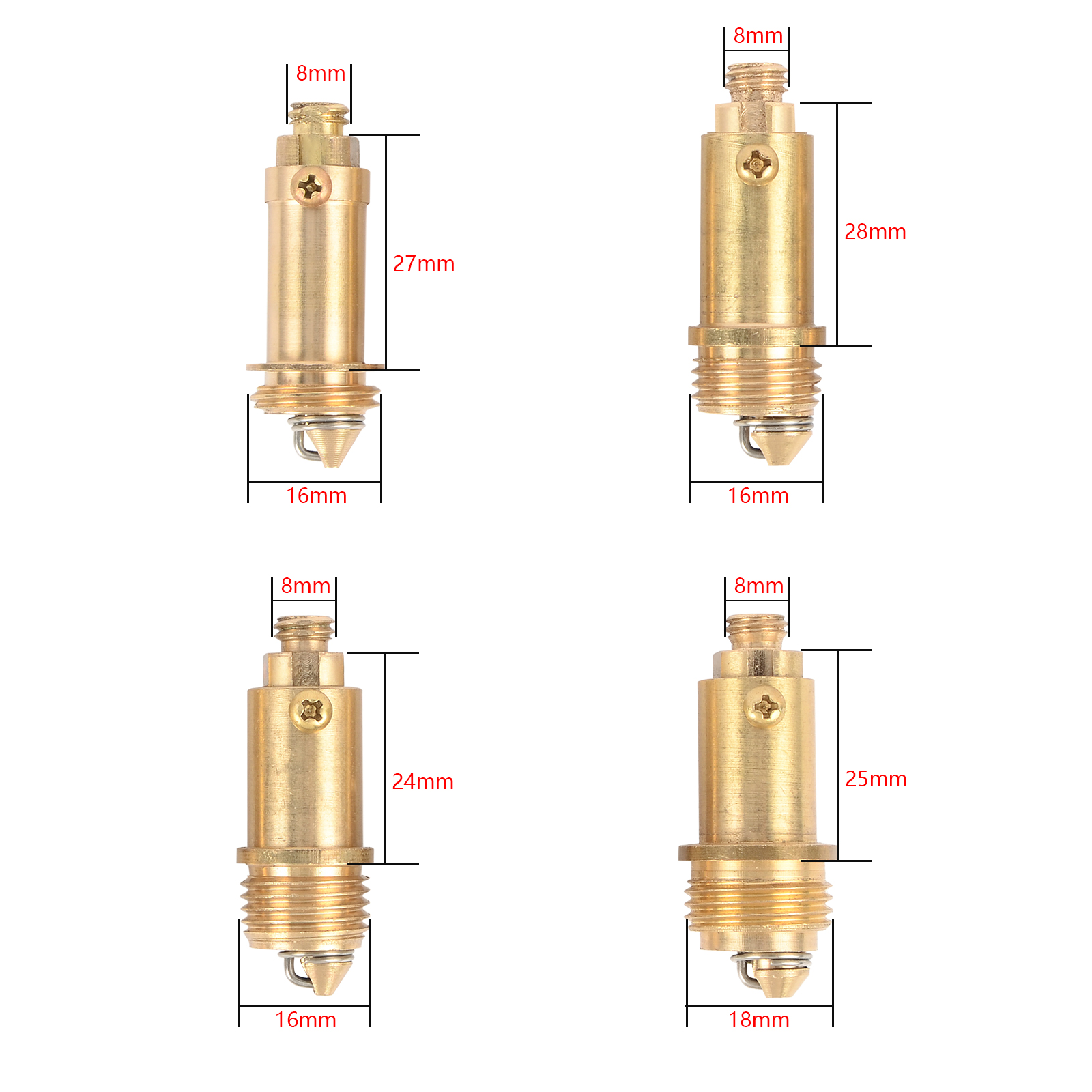 Copper Click Clack Basin Waste Bath Sink Push Drain 8mm Thread Replacement Stopper Pop-up Floor Drain Fittings Bath Accessories