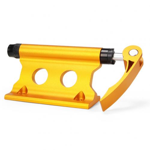 Horquilla frontal de liberación rápida para bicicleta, soporte de Clip fijo para equipaje, soporte para todoterrenos y coches, accesorios de entrenamiento para bicicleta: Amarillo
