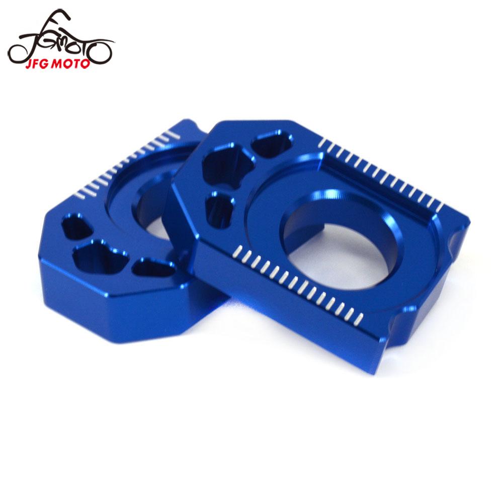 Motorcykel cnc bagkæde justering aksel blok til yamaha  yz250f yz450f yz 250f 450f