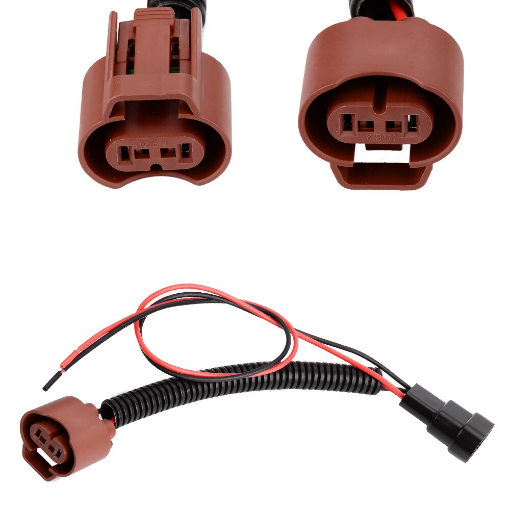 YUNPICAR OEM 9006 HB4 Male Female Adapter Wiring Harness Sockets Pre-wired Connector For Headlights Fog Lights