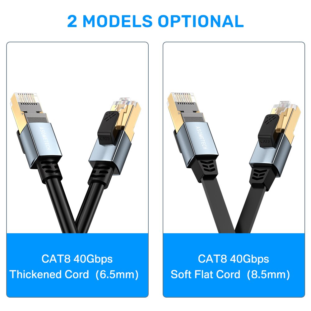 CAT8 40 gb/s RJ45 kabel Ethernet przewód Lan Ethernet Cat 8 kabel sieciowy do laptopa PC internetu Router Wifi kabel sieciowy SSTP Patch Cord
