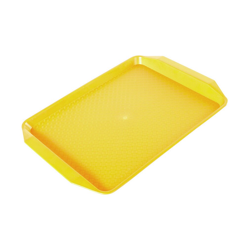 Bandeja de comida 1 Uds., bandeja de cafetería, bandeja de Café estándar, bandeja de servicio de cafetería, superficie Rectangular antideslizante de 17 pulgadas por 12 pulgadas: Yellow 